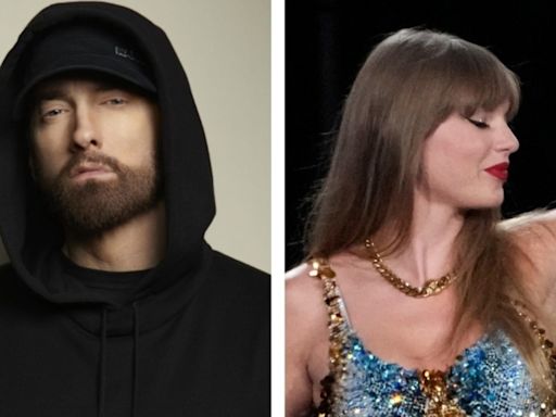 Eminem brings Taylor Swift's historic reign at no. 1 to end, Stevie Wonder's record stays intact