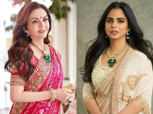 Isha Ambani Mickey Mouse Necklace: Isha Ambani loves to share this 'Mickey Mouse' necklace with mother Nita Ambani; here’s proof | - Times of India