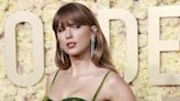 Taylor Swift Arrived at the Golden Globes in Sparkly Green Perfection