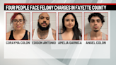 Four people face felony charges in Fayette County