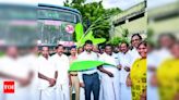 Transport Minister Sivasankar Launches 21 New Buses in Coimbatore District | Coimbatore News - Times of India