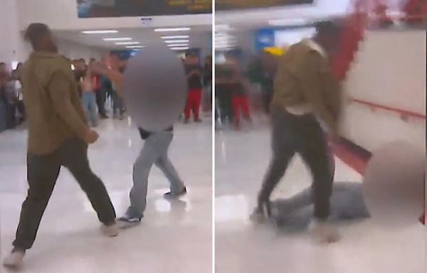 Substitute teacher fights student who allegedly used racial slur in crowded Vegas school hallway