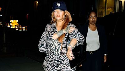 Rihanna Rocks Zebra Print for Date Night with A$AP Rocky in N.Y.C.