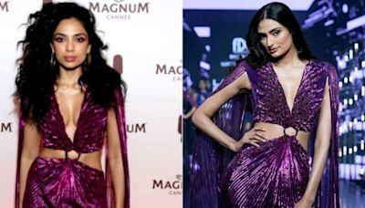 Cannes 2024: Sobhita Dhulipala Wears Blingy Purple Jumpsuit Previously Seen on Athiya Shetty During Ramp Walk