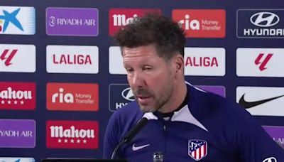 Simeone: "Morata está haciendo un gran esfuerzo y ojalá este sábado nos pueda ayudar"