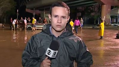 Repórter é hostilizado ao vivo no Jornal da Globo durante cobertura da tragédia no RS