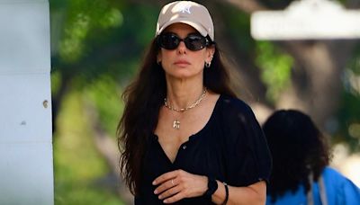 Sandra Bullock, 60, cuts a youthful figure as she heads to the salon