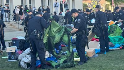 Police begin dismantling pro-Palestinian encampment at UW-Madison; multiple arrests underway