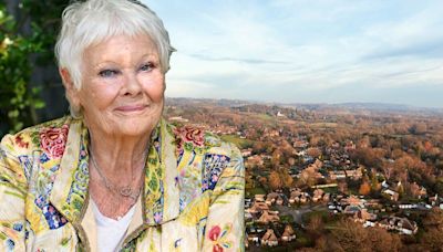 Dame Judi Dench's quiet life in leafy Surrey village where homes fetch £675k