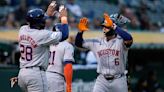 Verlander strikes out 9, passes Greg Maddux for 10th on all-time list as Astros beat A's 6-3