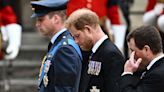 Prince Harry Attends Queen Elizabeth's Royal Funeral Service Not Wearing His Military Uniform