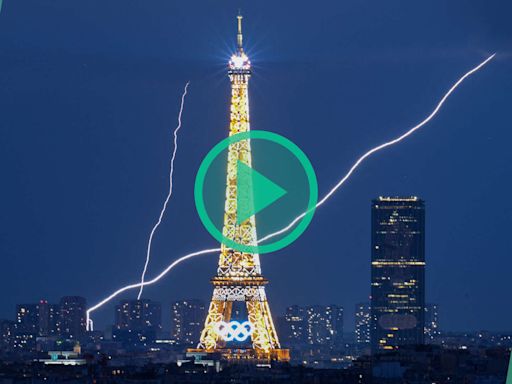 À Paris, un gros orage provoque des éclairs et pluies diluviennes ce jeudi soir