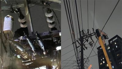 板橋、桃園、新竹昨晚接連停電 台電冒雨搶修、加速復電