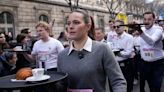 Waiters and waitresses race through streets of Paris for first time in 13 years ahead of Olympics