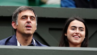 Ronnie O'Sullivan and lookalike daughter Lilly attend Wimbledon day 2