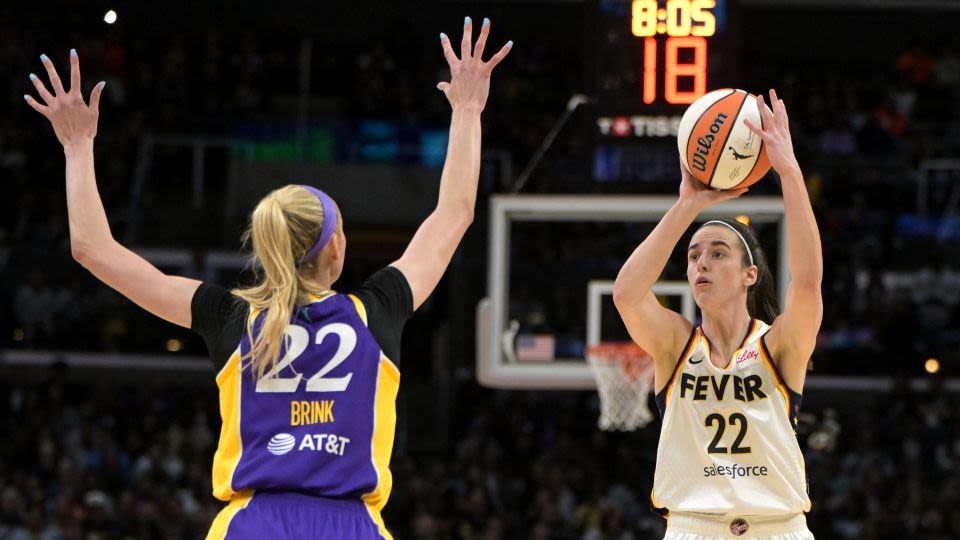 Caitlin Clark hits important late three-pointer to lift Indiana Fever to first victory of the season over LA Sparks