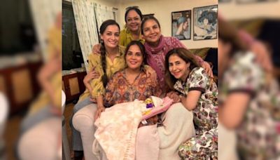 Viral: Richa Chadha And Her Newborn Baby Pose With Maasis - Shabana Azmi, Dia Mirza, Urmila Matondkar