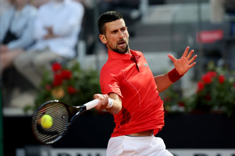 Novak Djokovic Struck in Head by Water Bottle After Italian Open Match