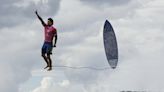 2024 Olympics: Brazilian surfer Gabriel Medina appears to defy gravity in spectacular photo from record-setting wave