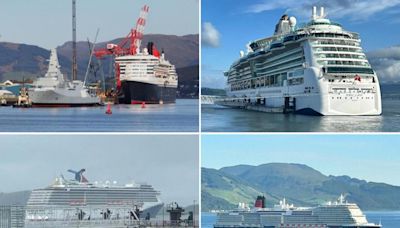 Looking back at Greenock's best cruise ships so far this summer