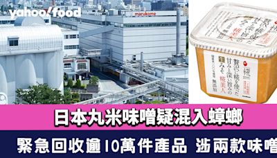 日本丸米味噌疑混入蟑螂 緊急回收逾10萬件產品 涉兩款味噌