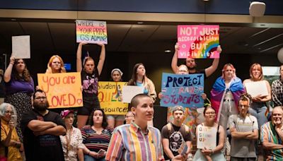 Georgia Southern students protest termination of LGBTQIA+ program