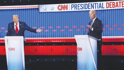 Trump and Biden square off for first time in 2024 election season - The Shillong Times