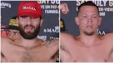 The physique comparison between Jorge Masvidal & Nate Diaz ahead of their boxing fight