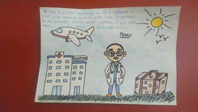 La original despedida de un pediatra en Mieres: 'Os llevaré en mi corazón'