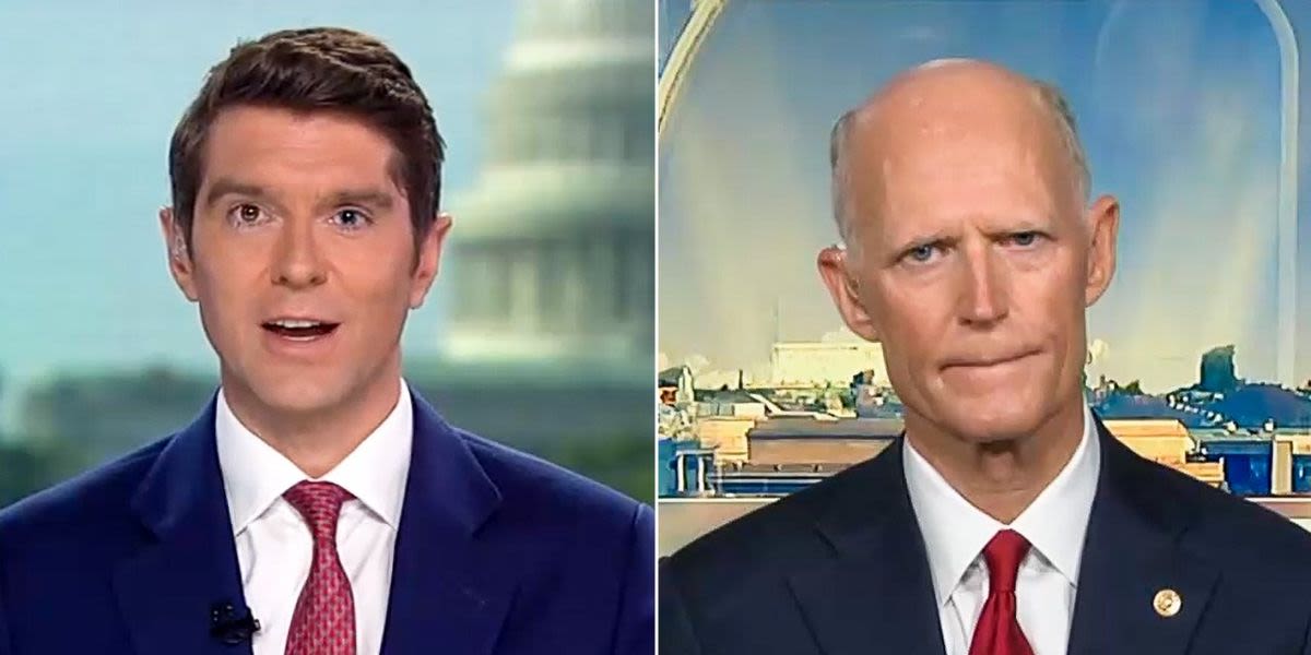 'Reagan did the same thing': Fox News host corners Rick Scott on Biden's Israel policy