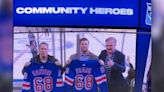 NYPD officers who saved children during U-Haul rampage honoured at Rangers game