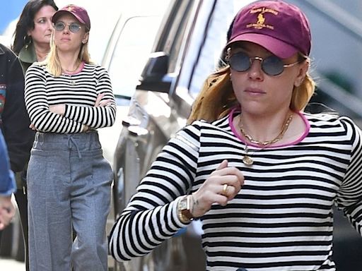 Scarlett Johansson looks chic as she scouts filming spots in New York