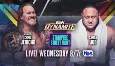 Chris Jericho To Face Samoa Joe In Stampede Street Fight On 7/10 AEW Dynamite