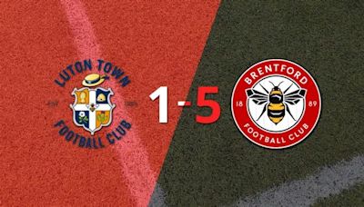 Premier League: Brentford goleó 5-1 a Luton Town con doblete de Yoane Wissa