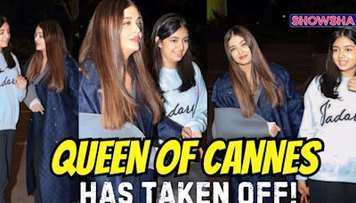 Aishwarya Rai Bachchan Leaves For Cannes With An Injured Hand, Aaradhya In Tow | WATCH - News18