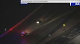 Los Angeles police in pursuit of a possible reckless driver