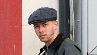 Nick Jonas seen for first time on set of musical comedy Power Ballad