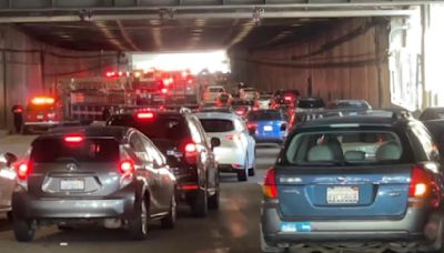 Injury crash on eastbound Bay Bridge snarls traffic out of San Francisco