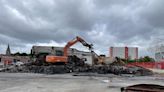 Photos show progress on demolition of warehouse near St Mary's