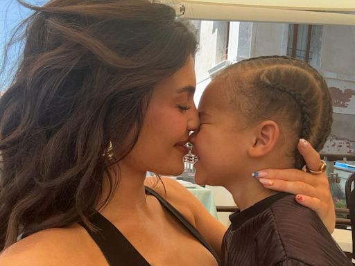 Kylie Jenner Rubs Noses with Son Aire in Sweet Pic and Shares BTS of Trip with Her Kids to Venice