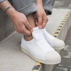 ☆ Tsu ☆didas Superstar Slip On 全白電繡 網布繃帶 水源希子 BY2949