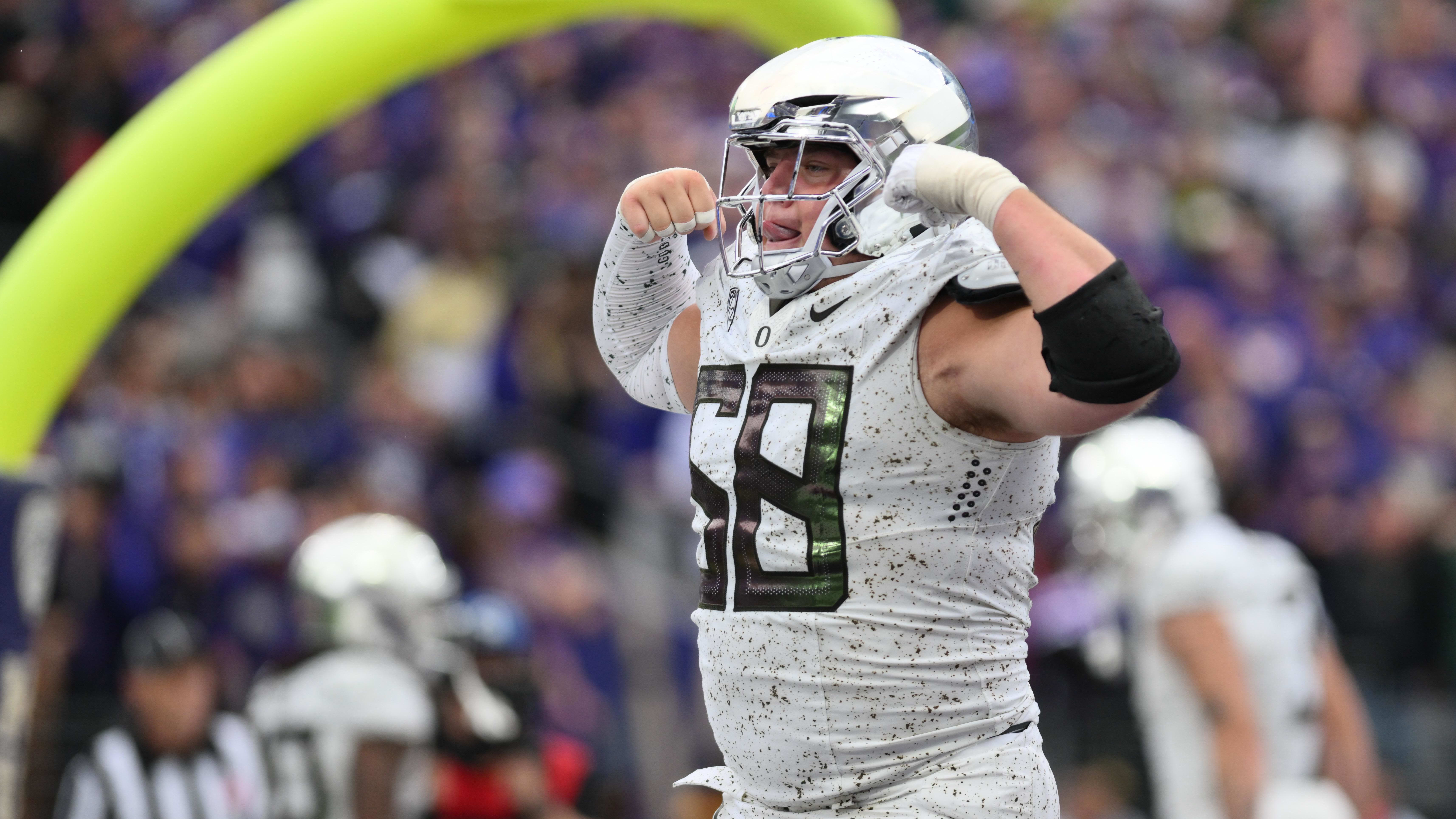 Oregon Football's Jackson Powers-Johnson: "Made In A Lab" For Las Vegas Raiders