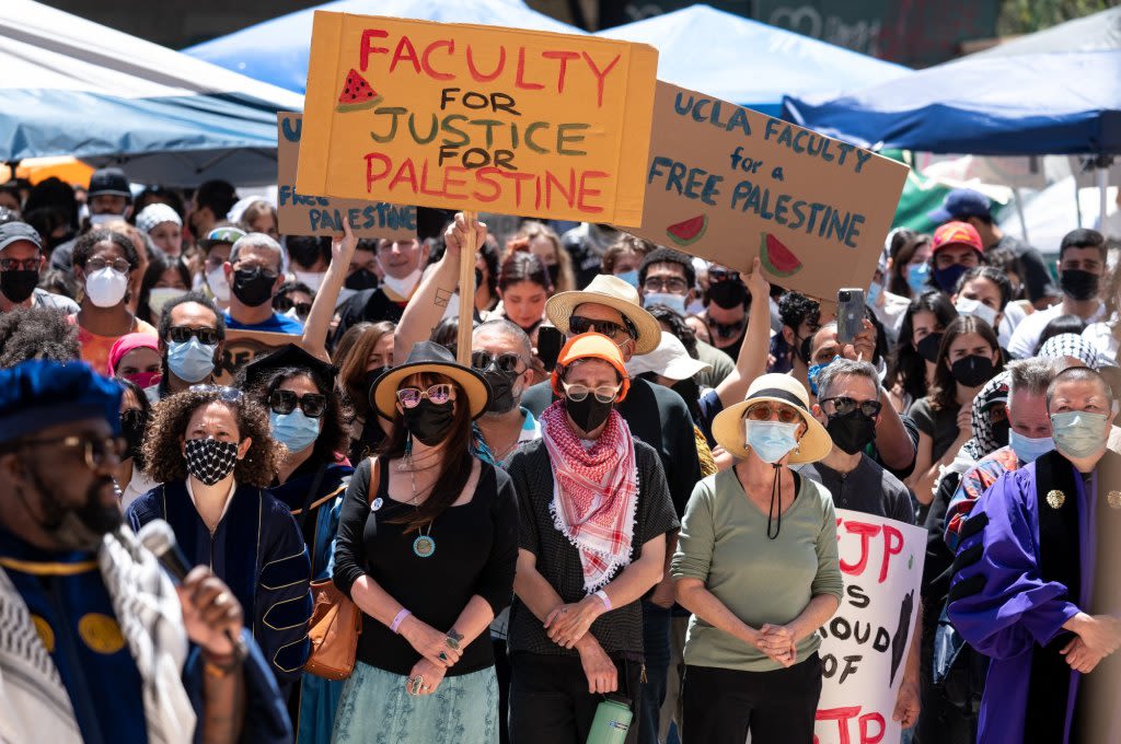 UCLA faculty walk out as pro-Palestine demonstrations, counterprotests grow across SoCal campuses