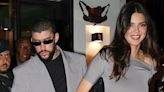 Kendall Jenner and Bad Bunny Step Out for Paris Dinner Date in Matching Gray Looks