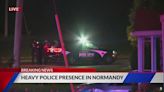 Normandy Police request backup for barricaded suspect in home