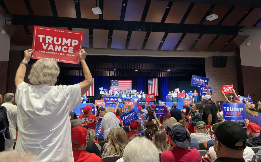 Republican VP nominee J.D. Vance rallies hometown Ohio crowd in Middletown