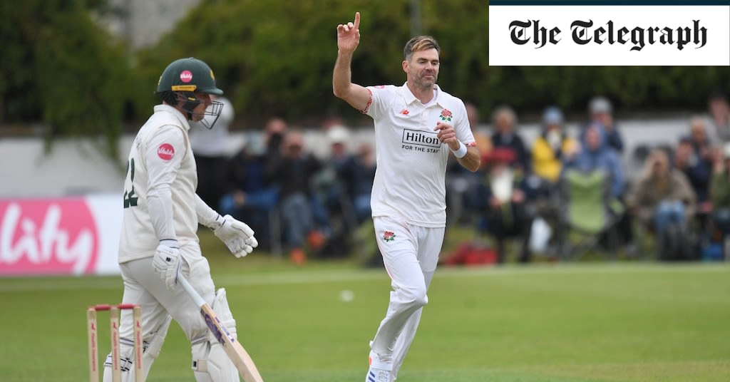 James Anderson claims seven wickets for Lancashire before England farewell