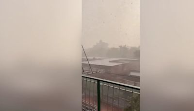 Qué es un reventón húmedo, el fenómeno meteorológico que provocó el caos en Madrid con tormenta y granizadas