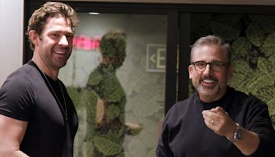 “The Office” Reunion! Steve Carell and John Krasinski Are Together Again in Video Filming New Movie “IF”