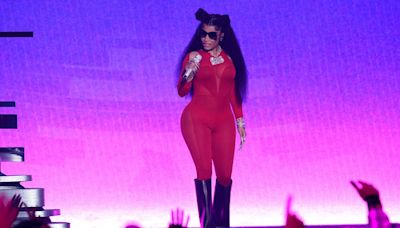 Nicki Minaj performs onstage at the 2023 MTV Video Music Awards on Sept. 12, 2023, in Newark, New Jersey.